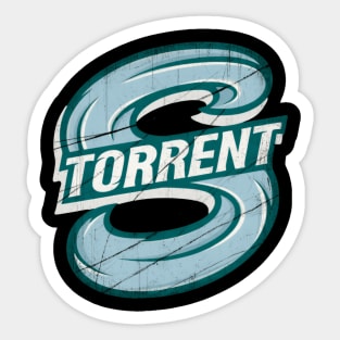 Distressed PWHL Seattle Torrent Women’s Hockey Power Surge Sticker